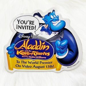 🔮 5/$25 Vintage Disney Aladdin And The King of Thieves Genie‎ Pin